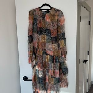 Zimmerman  silk dress size 2/missing belt